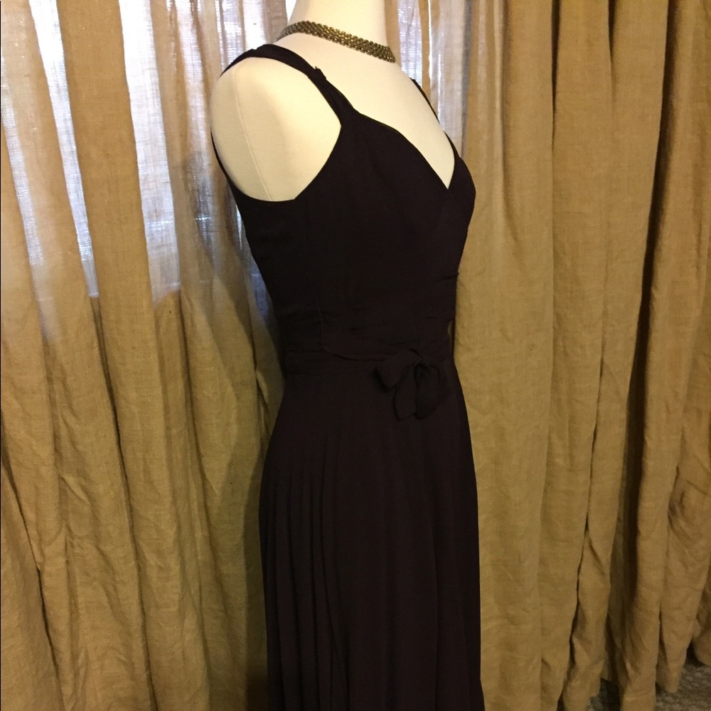 Anthropologie vintage elevenses plum dress
